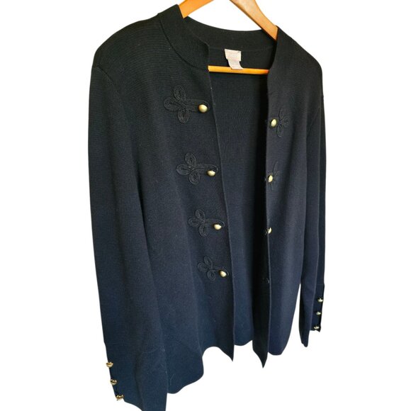 LNWOT  -  CHICO'S Black Knit Sweater sz XL - Picture 2 of 5